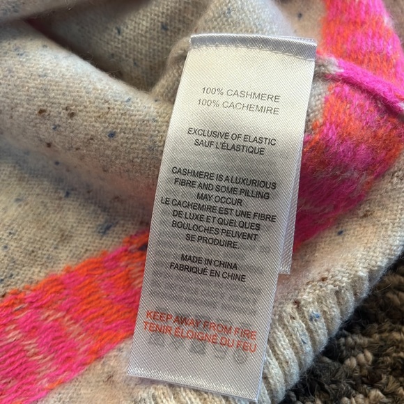 Brodie Cashmere Rainbow Fairisle Jumper 100% cashmere - Picture 5 of 6